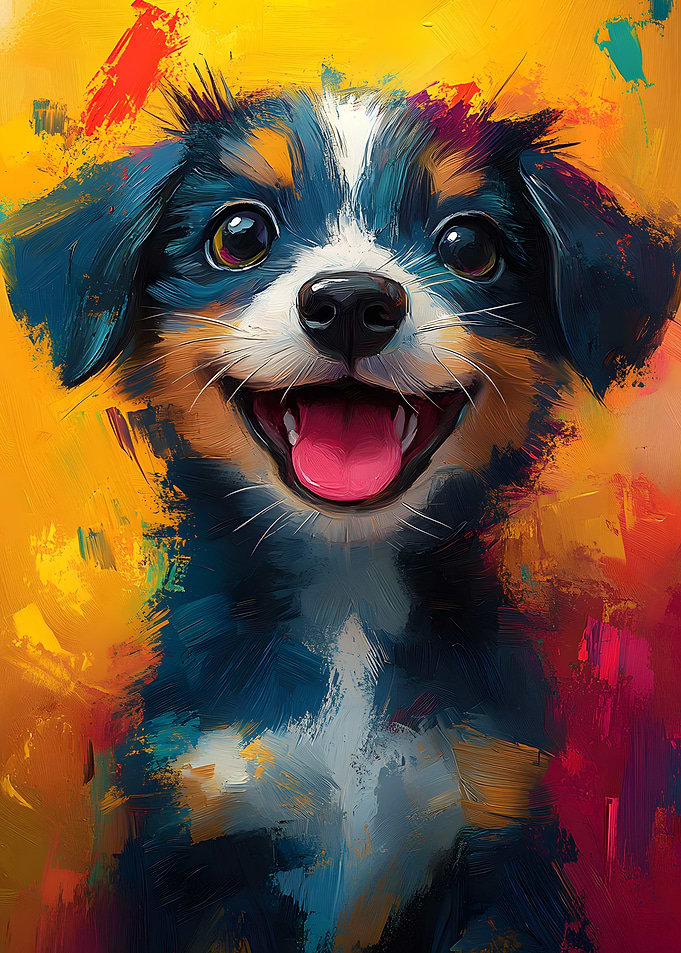 Blissful Cute Dog