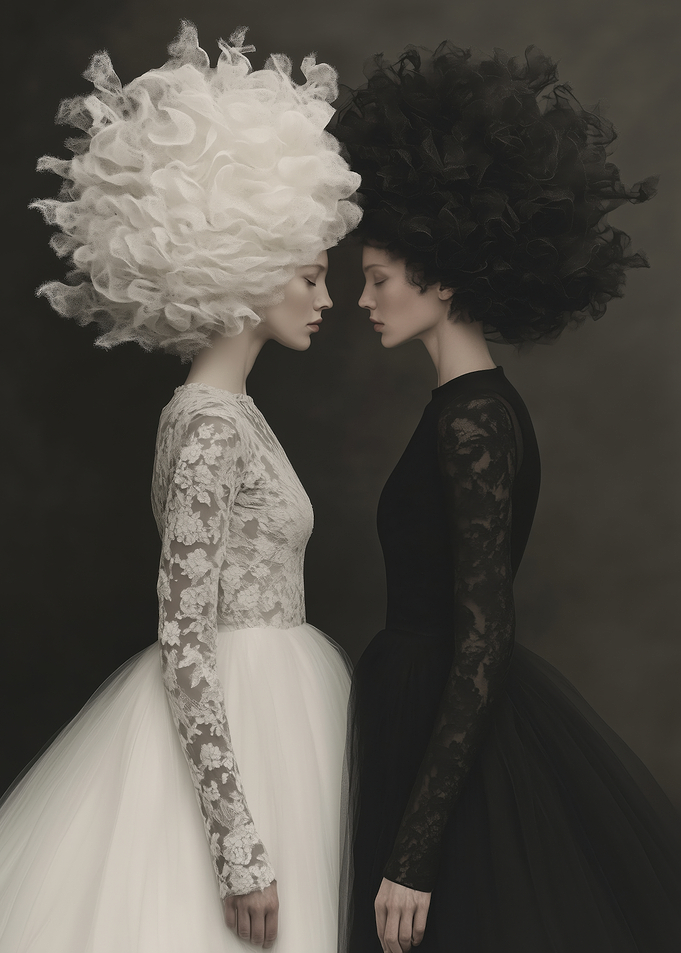 Black and White Fashion Portrait