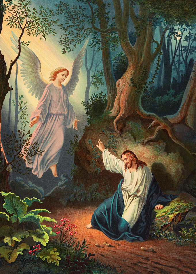 Angel Appearing to Jesus