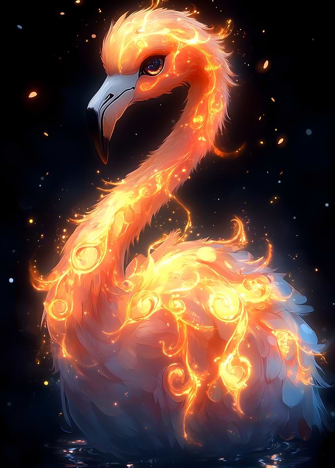 Flaming Flamingo Animal