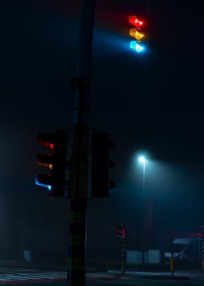 Traffic Light in Fog
