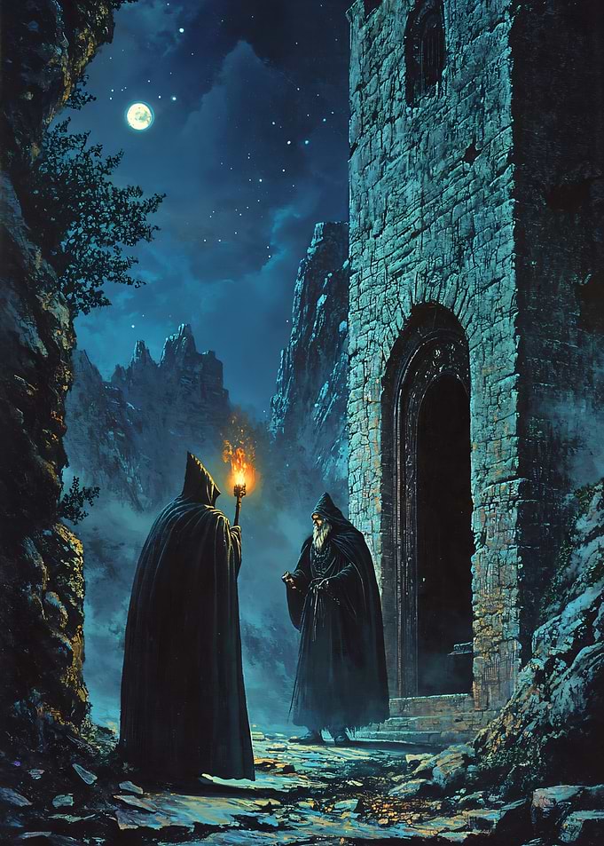 Mysterious Meeting at Night