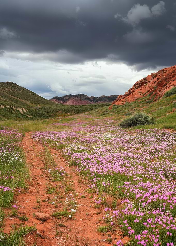 Wildflowers and Red Rock