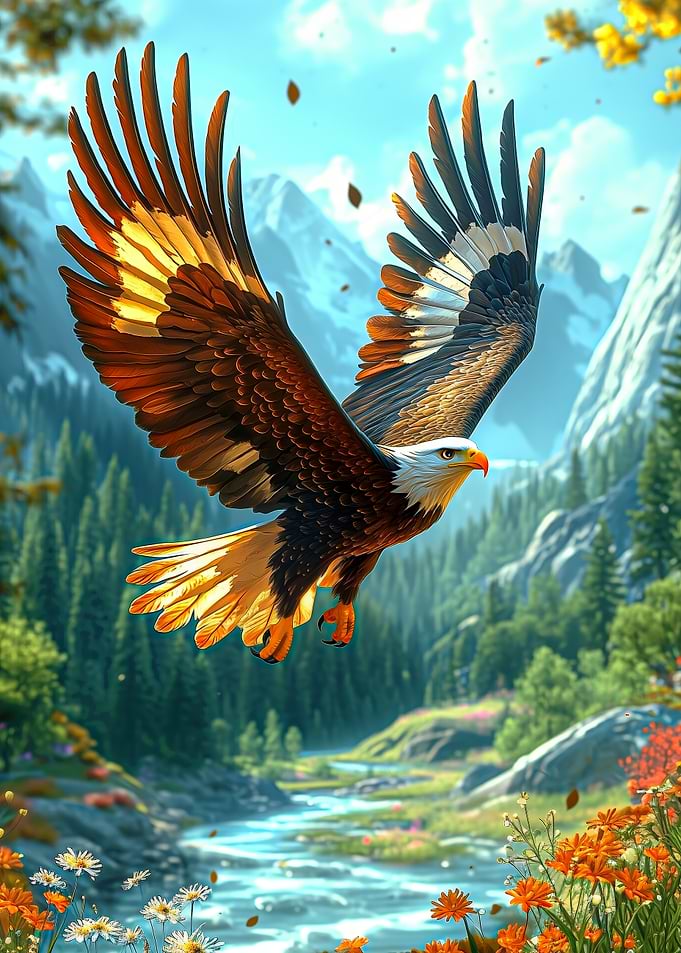 Bald Eagle in Flight