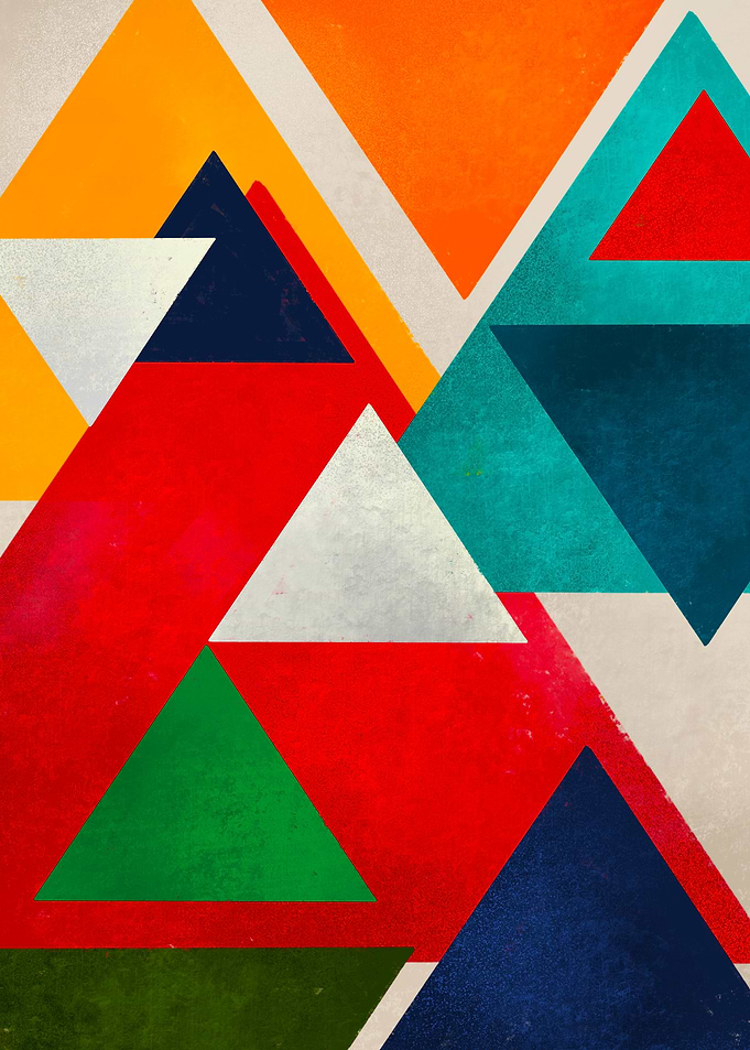 Abstract Triangle Art