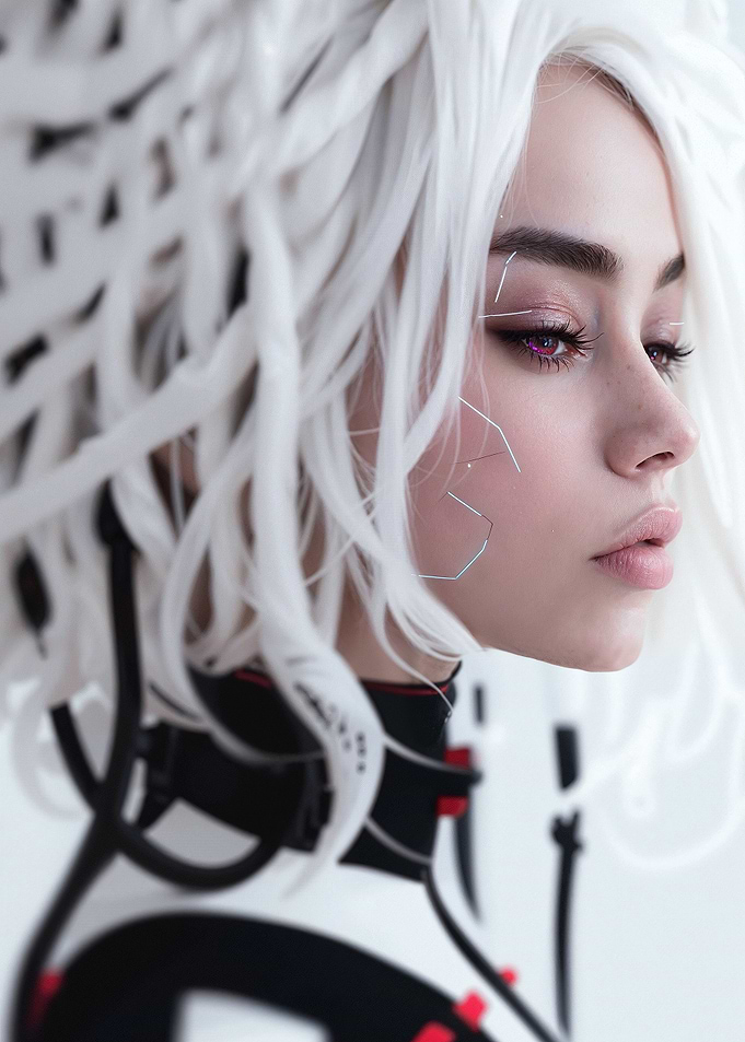 Cyberpunk Woman Portrait
