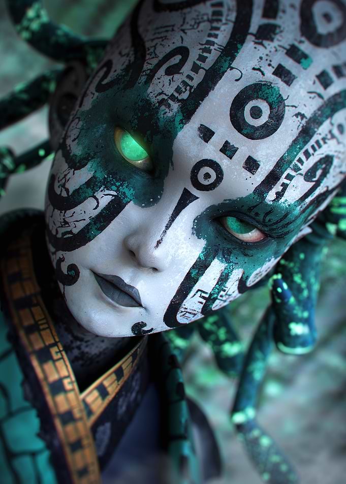 Gorgon with Green Eyes