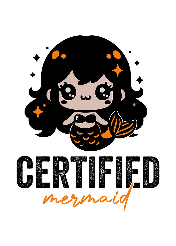 Certified Mermaid Illustration