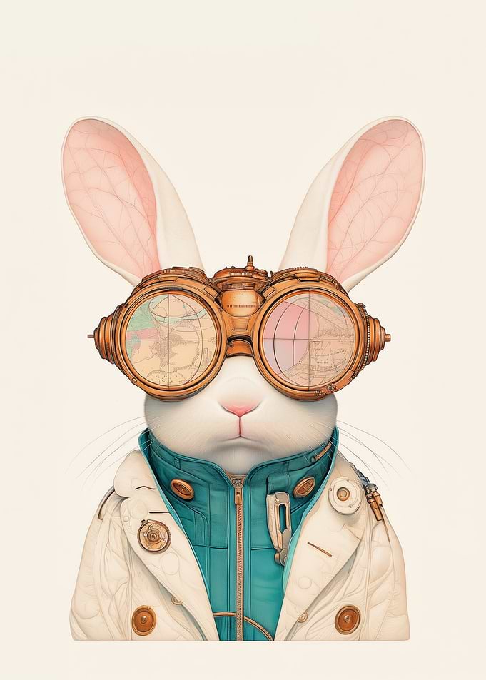 Steampunk Rabbit Portrait
