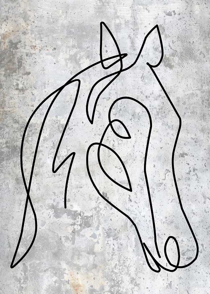Horse Line Art