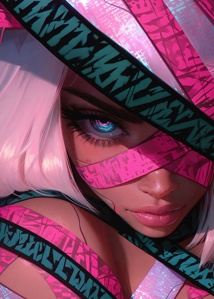 Cyberpunk Woman Portrait