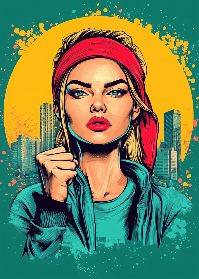 Woman with Red Bandana