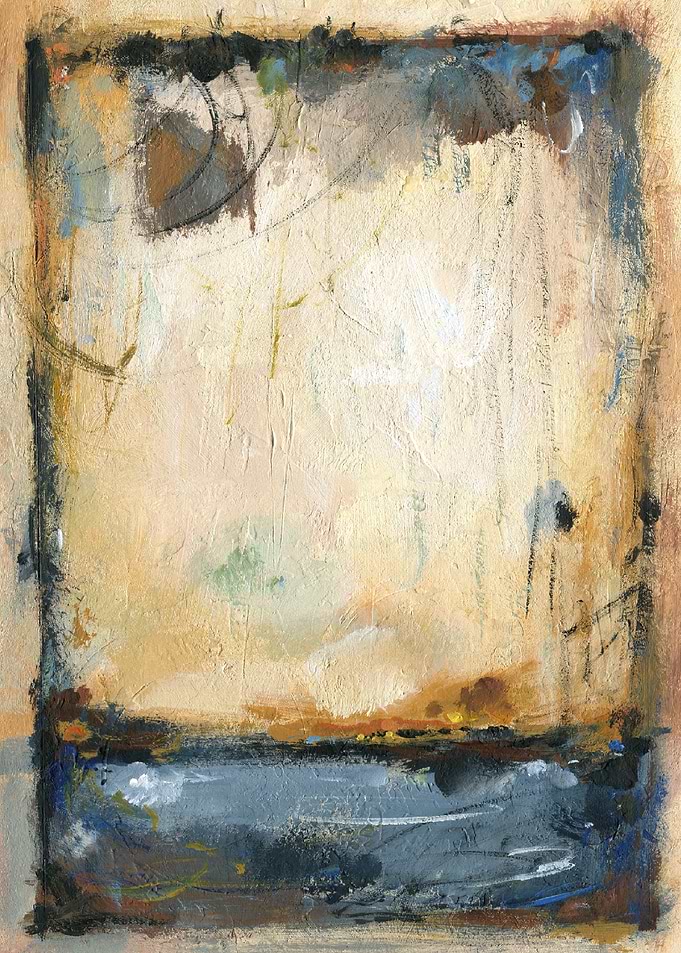 Abstract with Blue and Brown