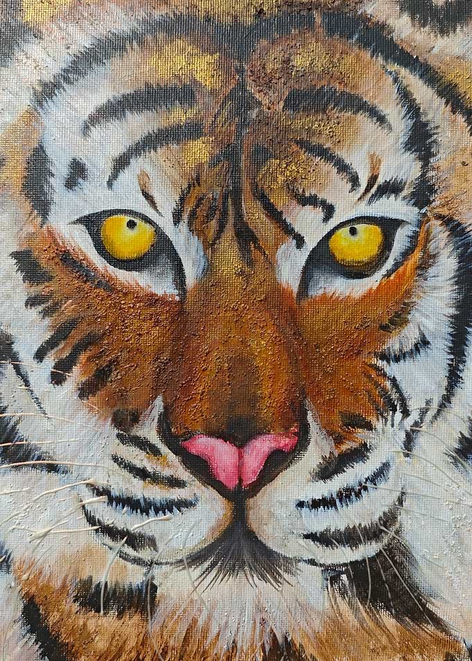 Tiger Portrait Painting 2019