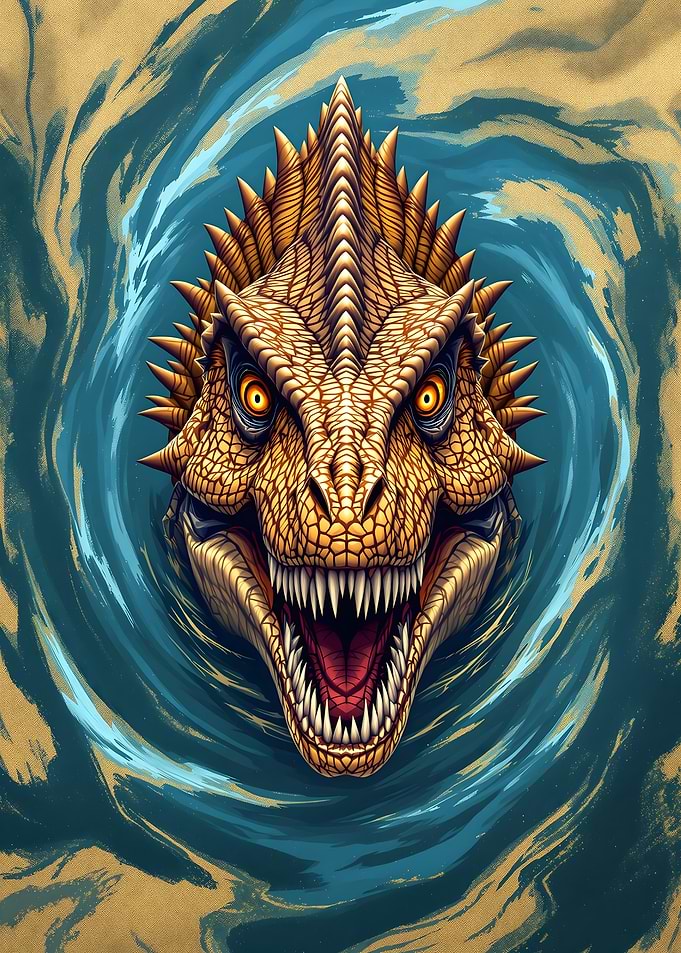 Whirlpool Dinosaur Head