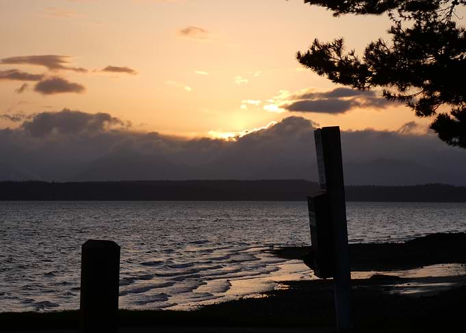 Sunset Over Water