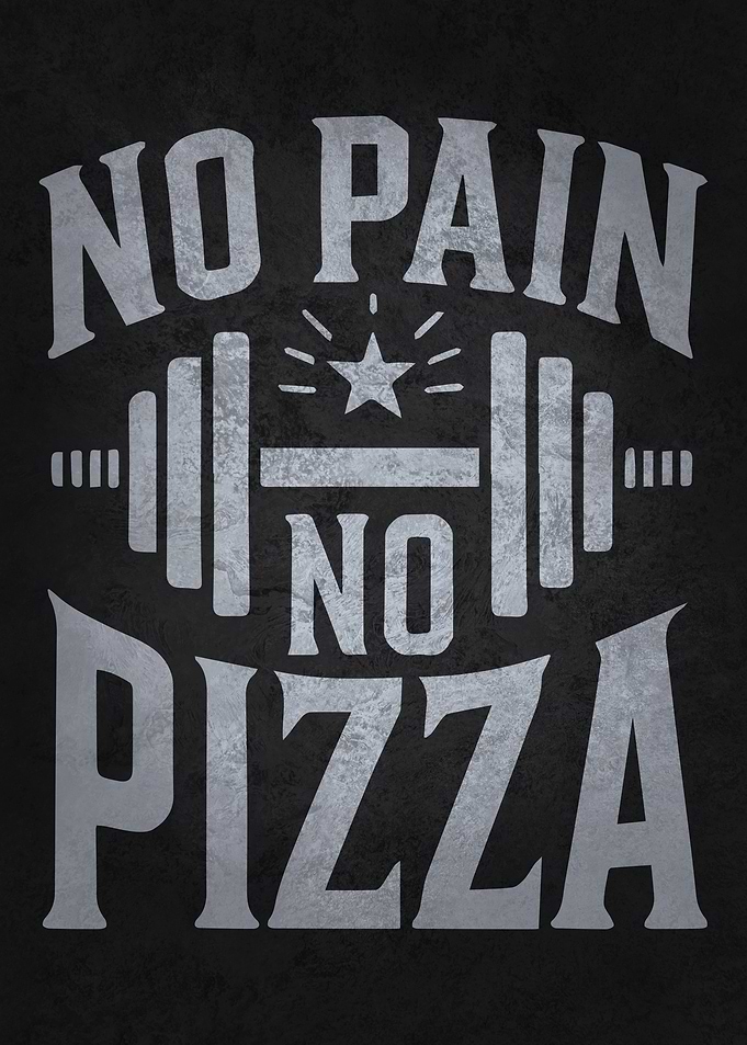 No Pain, No Pizza - Funny Gym Workout