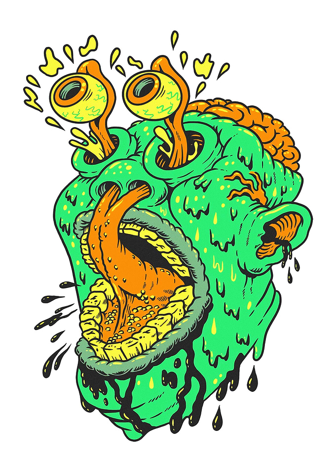 Gooey Monster Head