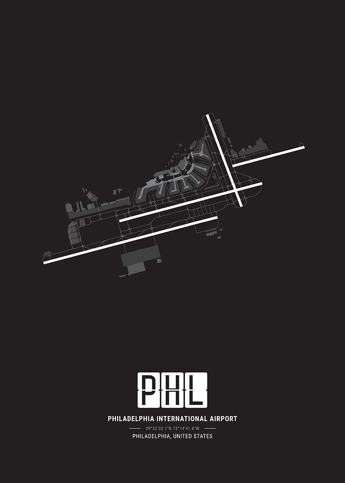 Philadelphia Airport Map