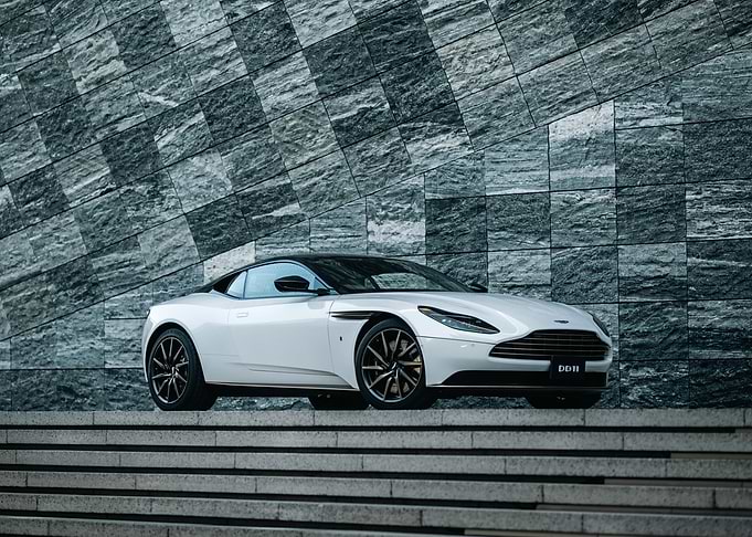 White Aston Martin DB11