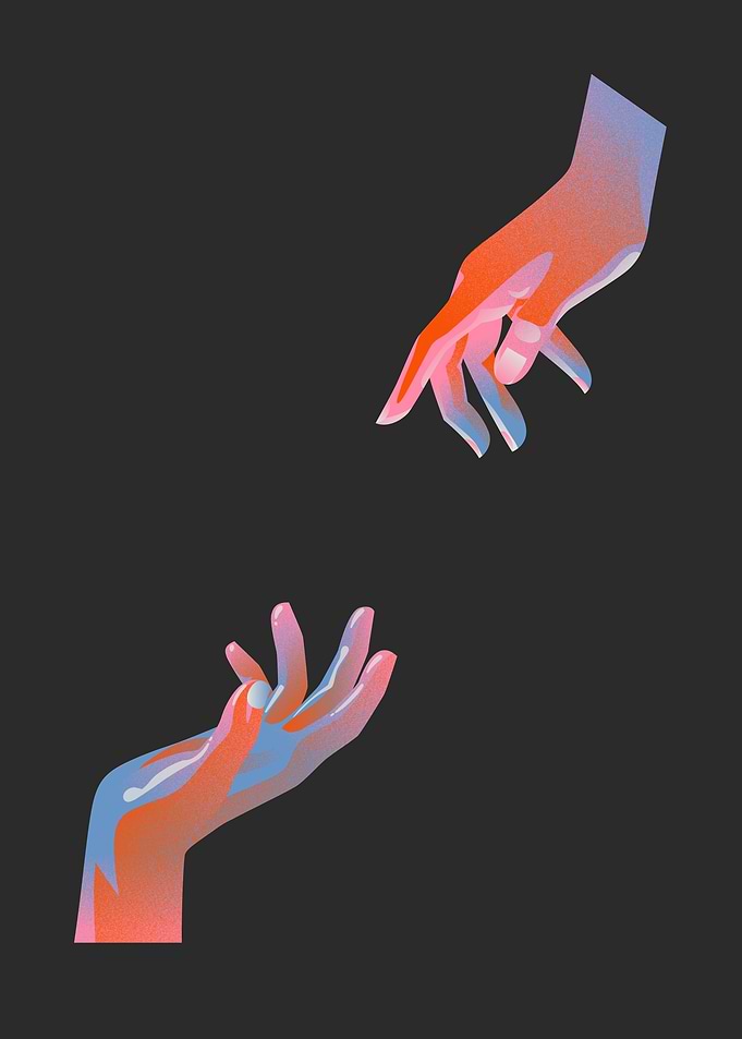 Reaching Hands