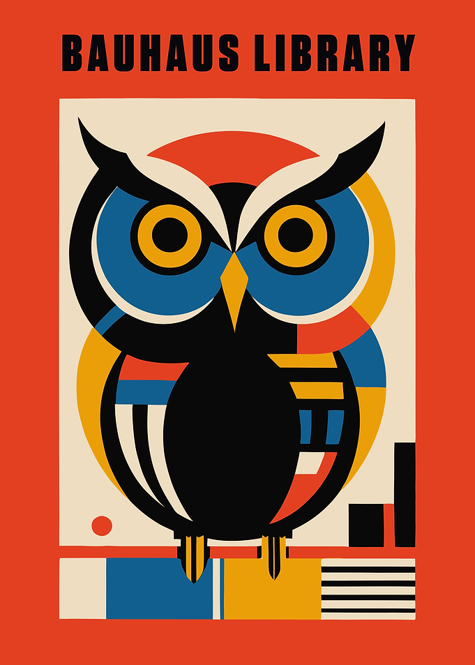 Bauhaus Owl Poster