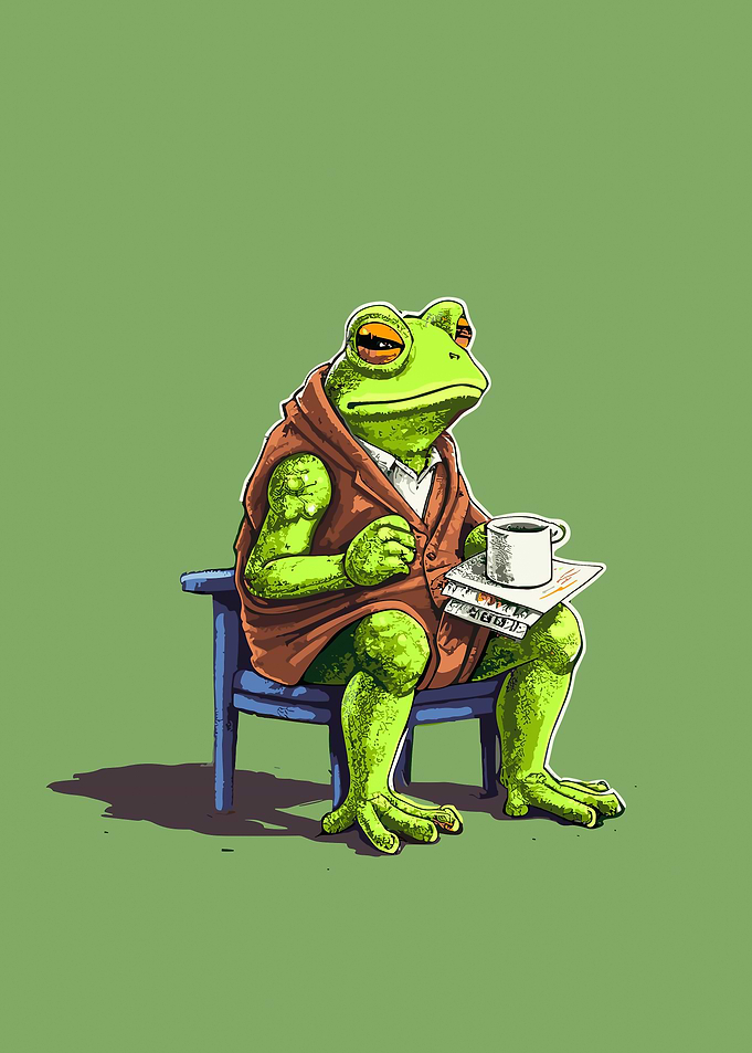 Frog Coffee Funny