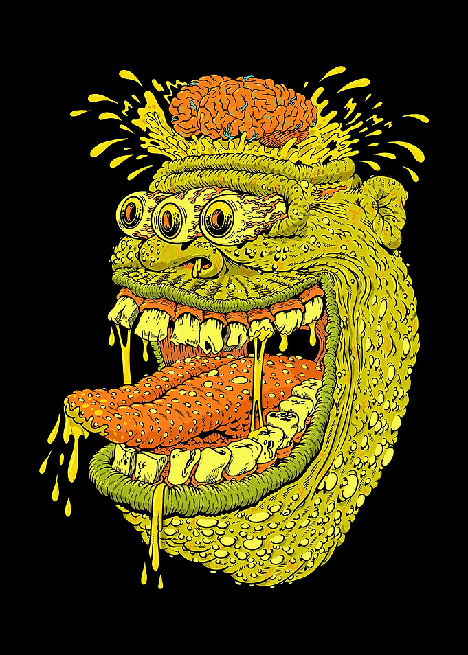Gooey Monster Illustration