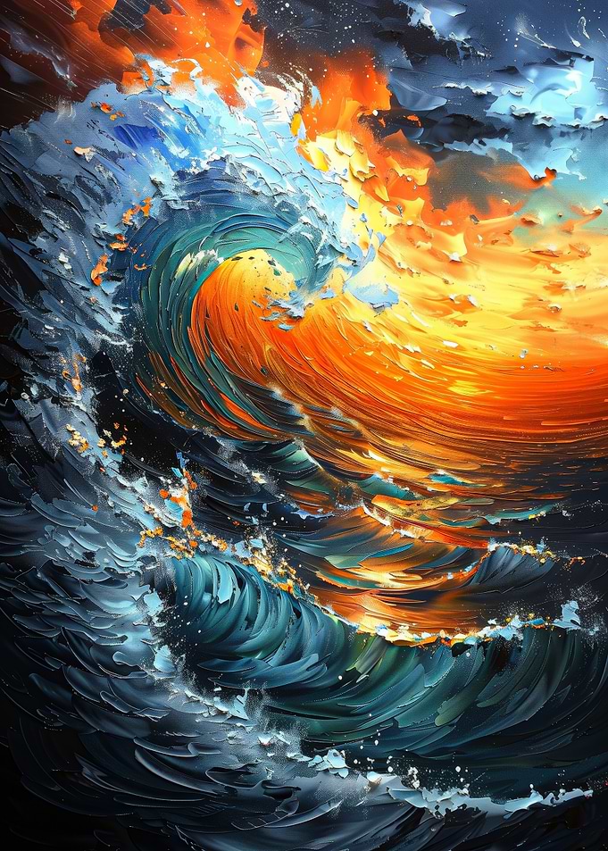 Abstract Ocean Wave
