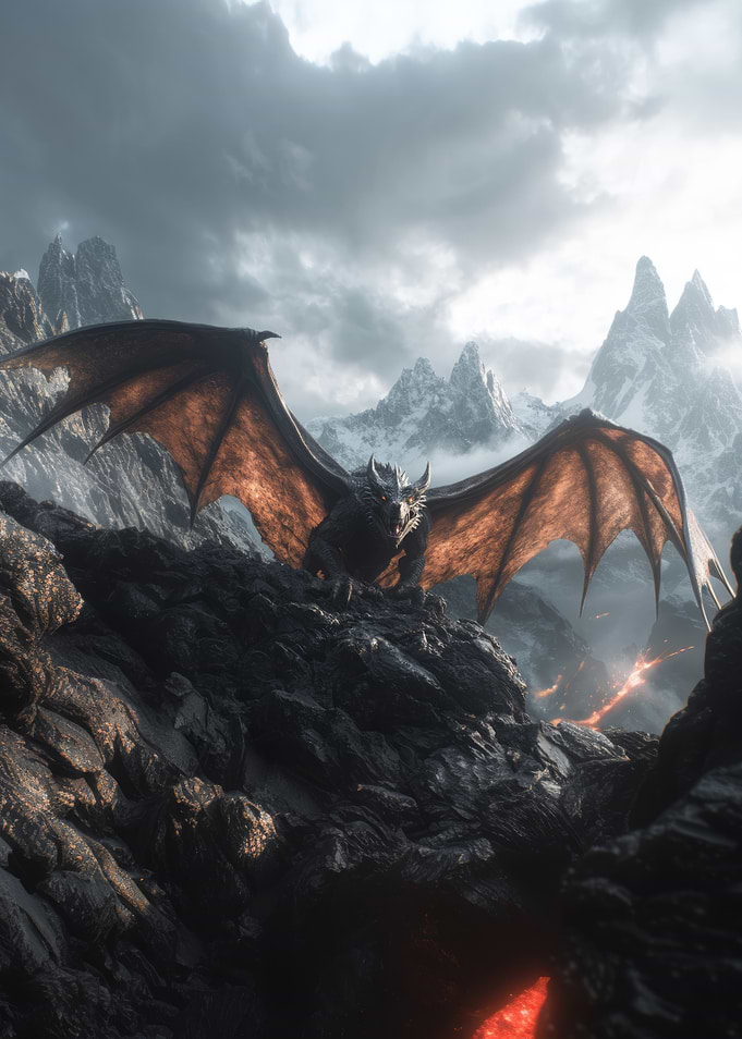 Dragon on Mountain Peak
