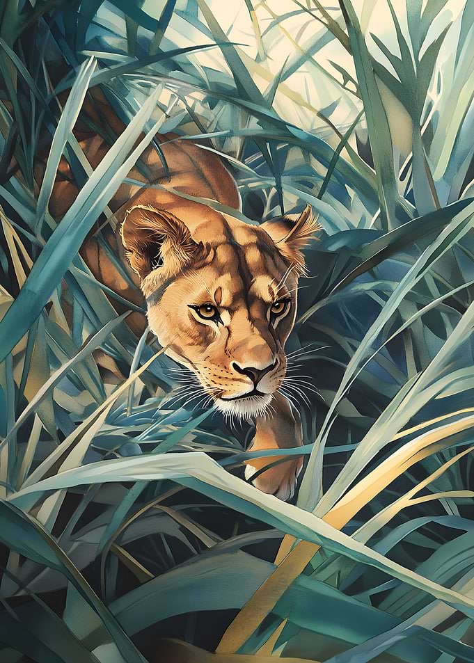 A lioness creeping Fan Art