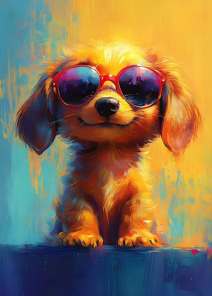 Cool Dog in Sunglasses