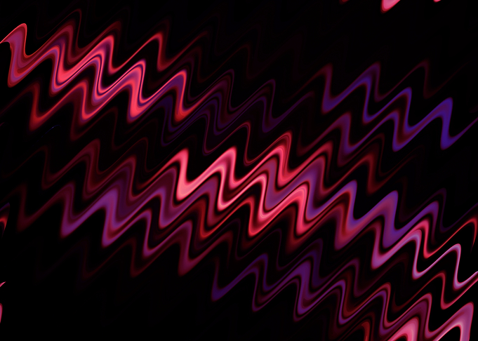Abstract Red and Purple Waves Dynamic Pattern