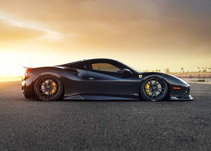 Black Ferrari 488