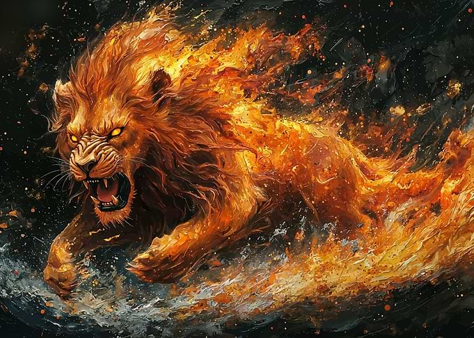Fiery Lion