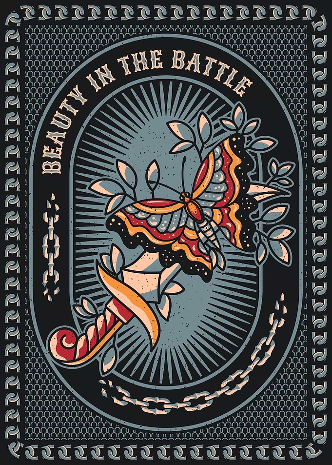 Beauty in Battle Tattoo