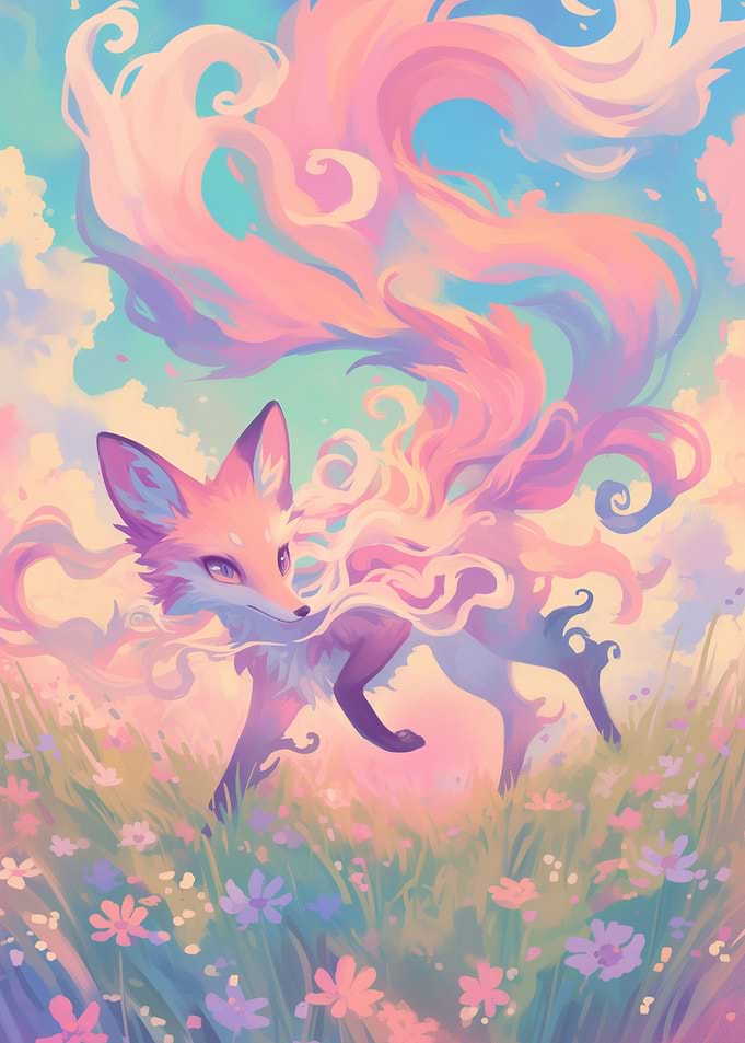 Magical Fox in a Field