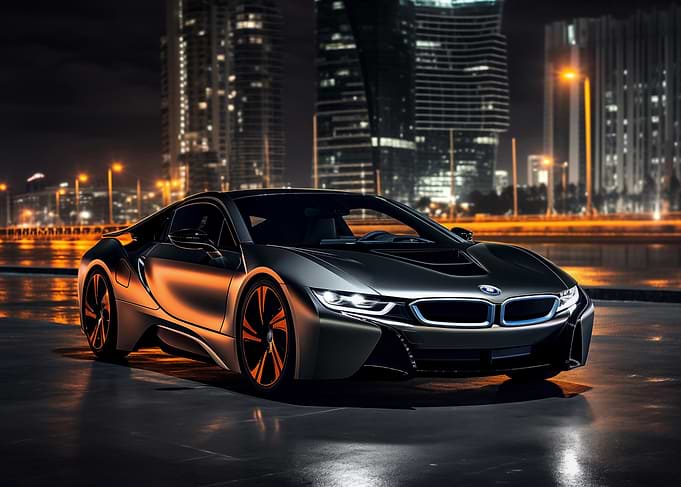 BMW i8 Night City