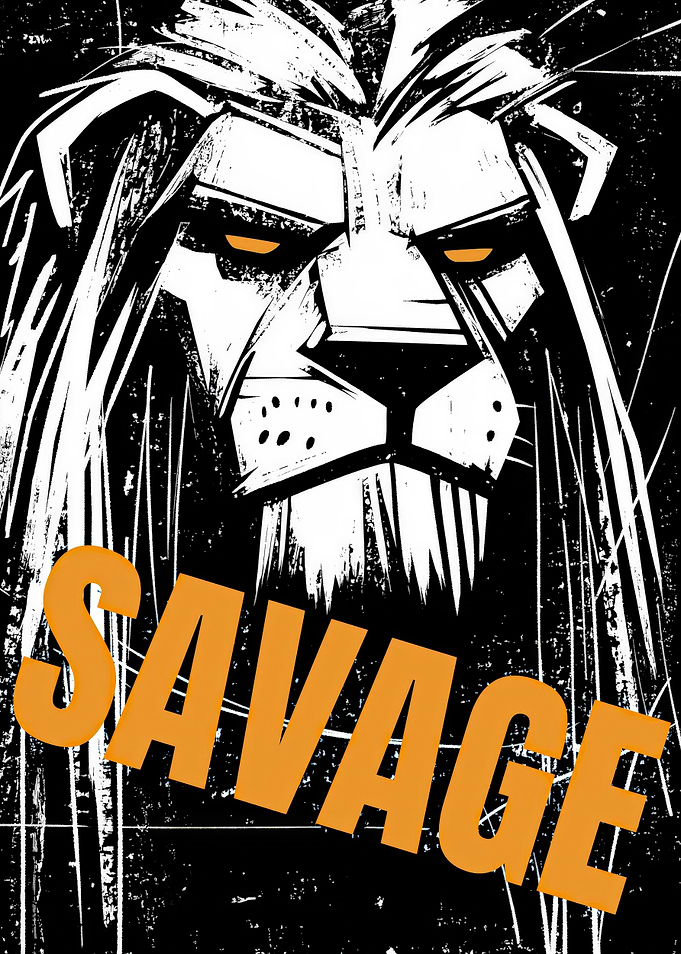 Lion Head Graphic Art