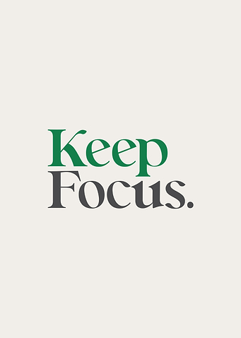 Keep Focus Typography