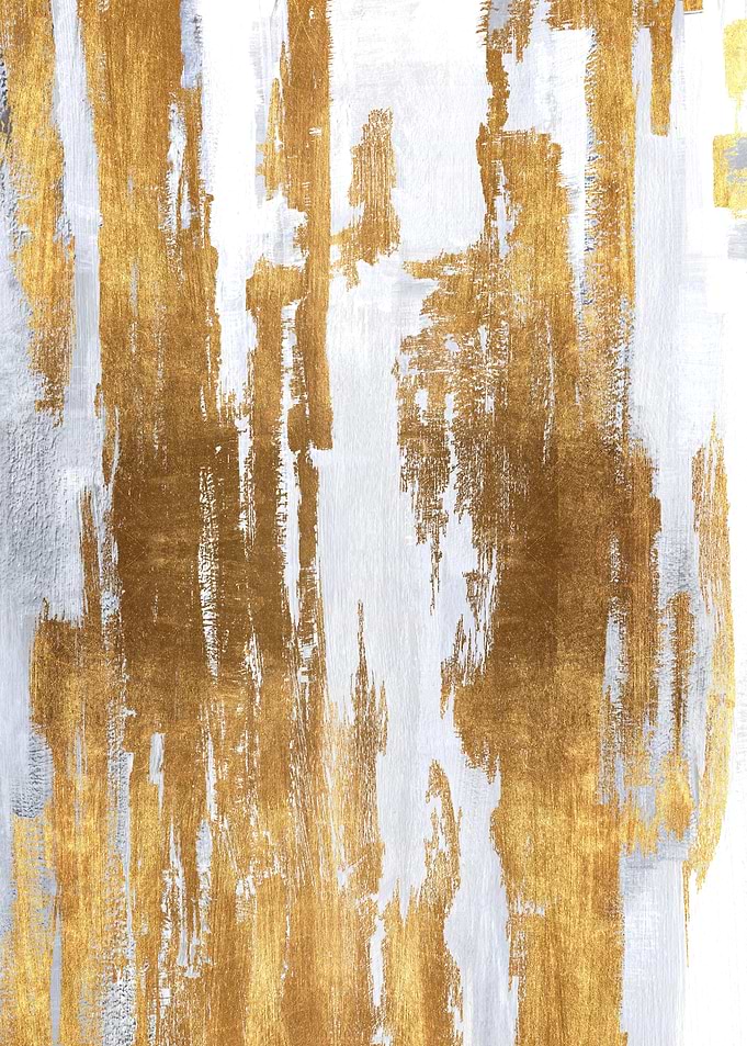 Gold and Silver Abstract Art