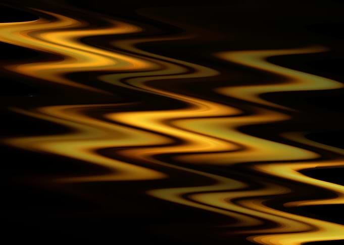 Abstract Gold Waves Dynamic Pattern