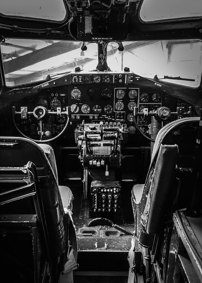 Boeing B-17G 'Pink Lady' cockpit