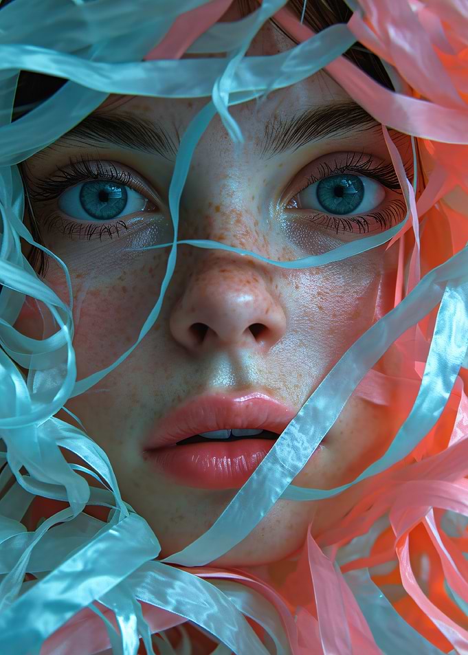 Woman with Ribbons