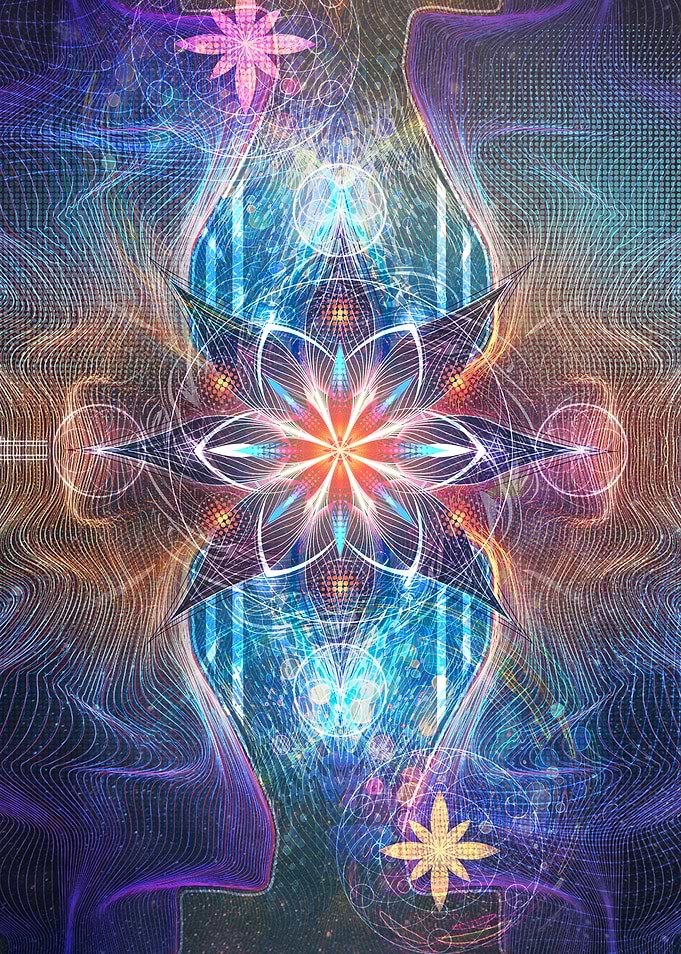 Psychedelic Flower Mandala