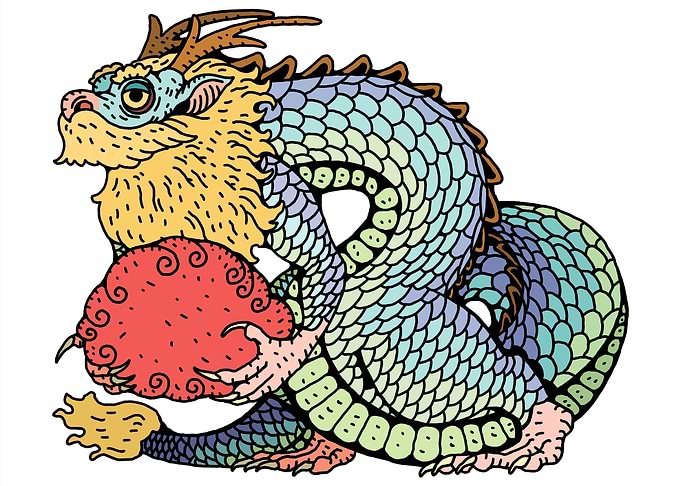 Colorful Dragon Illustration