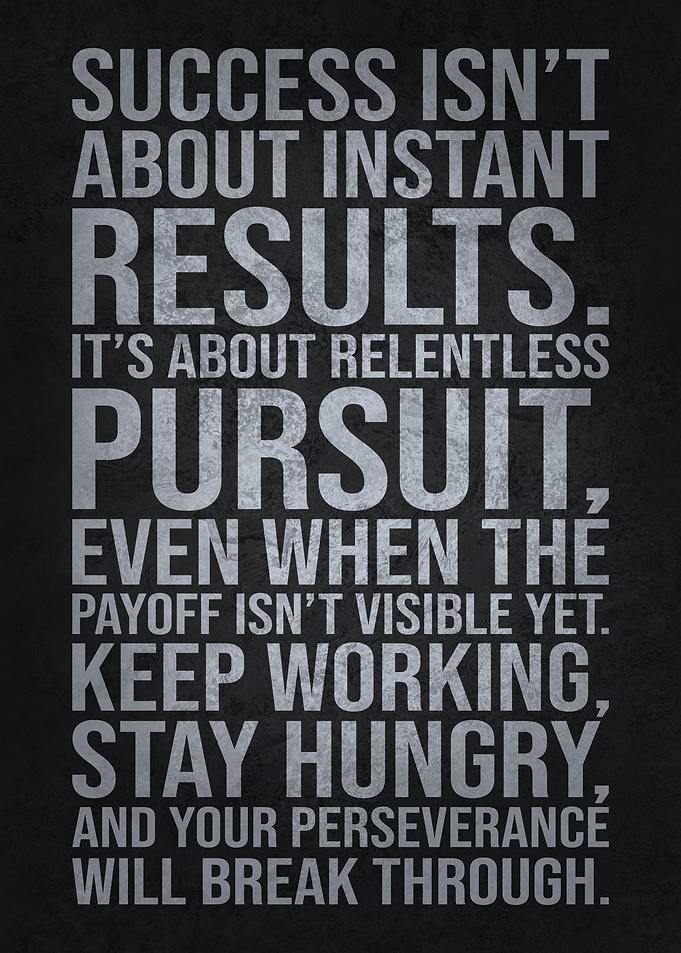 Success is Relentless Pursuit