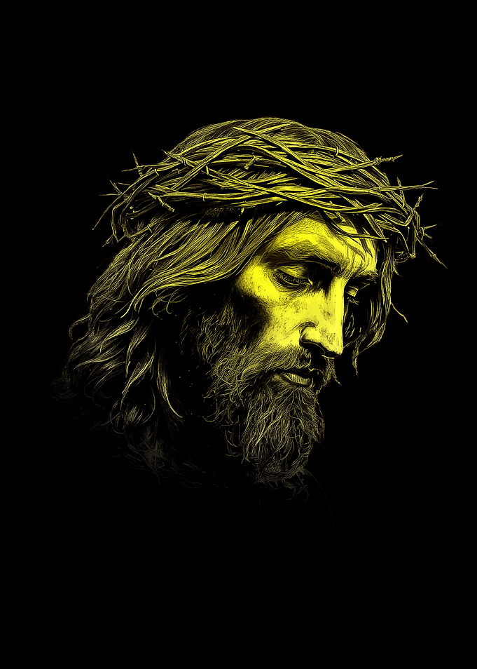 Jesus Christ Golden Portrait