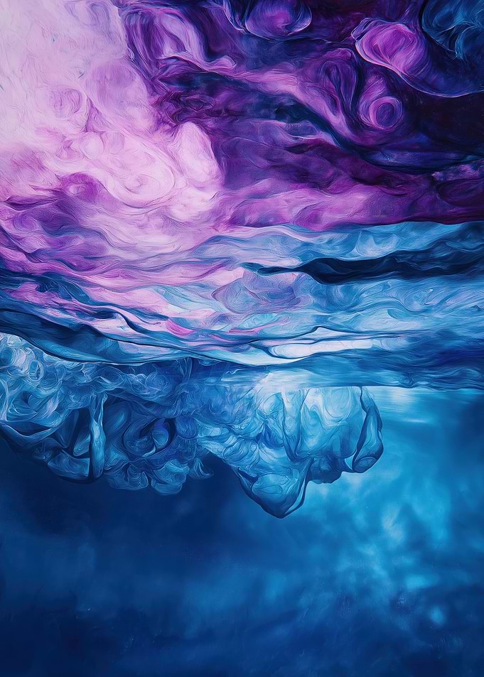Abstract Purple and Blue Swirls