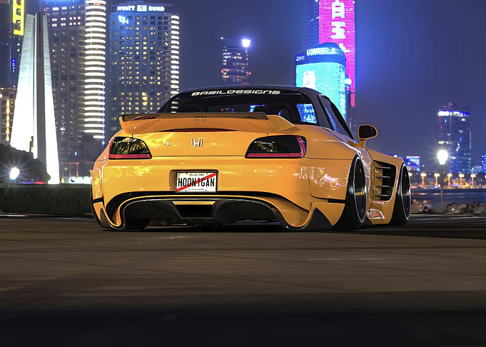 Yellow Honda S2000